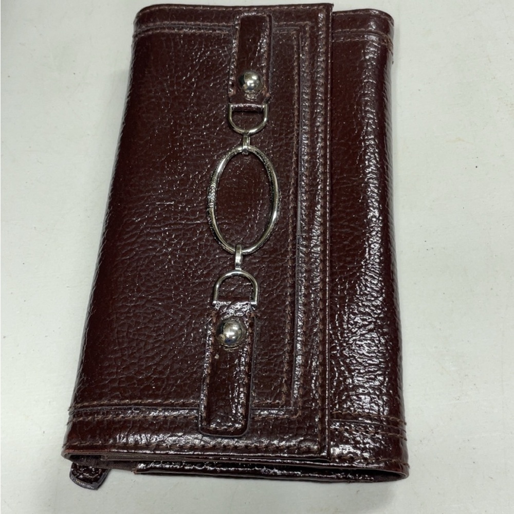 Liz & Co. Brown Wallet with Silver Accents